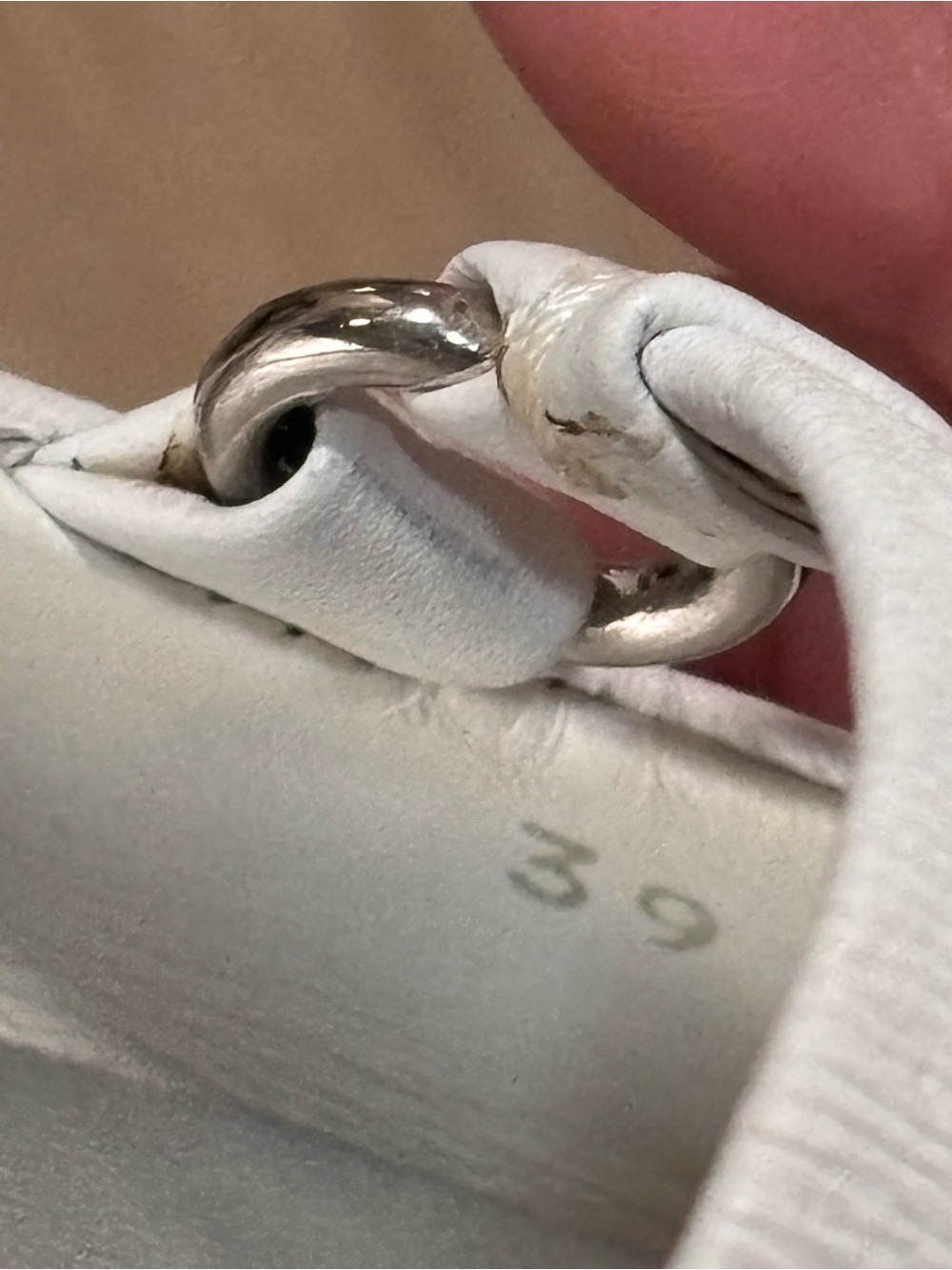Prada Women's White Leather Ballet Flats 39 - Picture 7 of 8